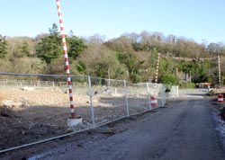 Looe Mills cafe - Site levelled