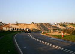 A390 - Temporary road and embankment