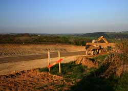 Excavations for the cutting by Havett farm