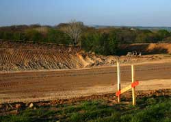 Excavations for the cutting by Havett farm