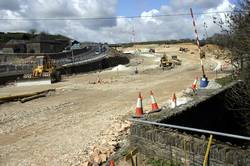Looe Mills - removing the old A38