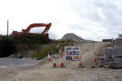 A38 - Looe Mills - demolishing the bungalow