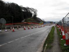 Temporary junctions at Moorswater