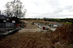 Looe Mills - Retaining wall for the Moorswater distributor road