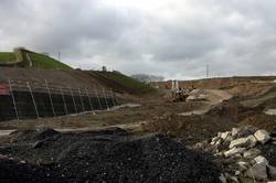 Looe Mills - Retaining wall for the Moorswater distributor road