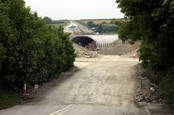 A390 railway bridge from the old A390