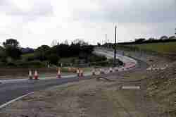 Traffic on the roundabout