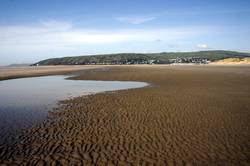 Borth sands looking North to Aberdovey