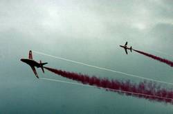 Red Arrows over Fowey