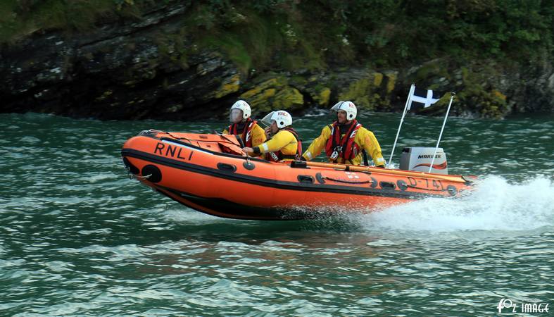 22 August 2017 - Shout #4 Looe RNLI D Class Ollie Naismith launching © Ian Foster / fozimage