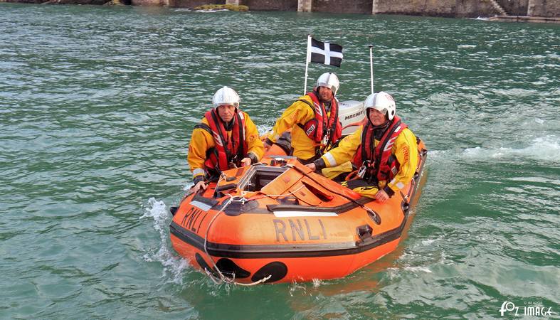 22 August 2017 - Shout #4 Looe RNLI D Class Ollie Naismith recovery © Ian Foster / fozimage