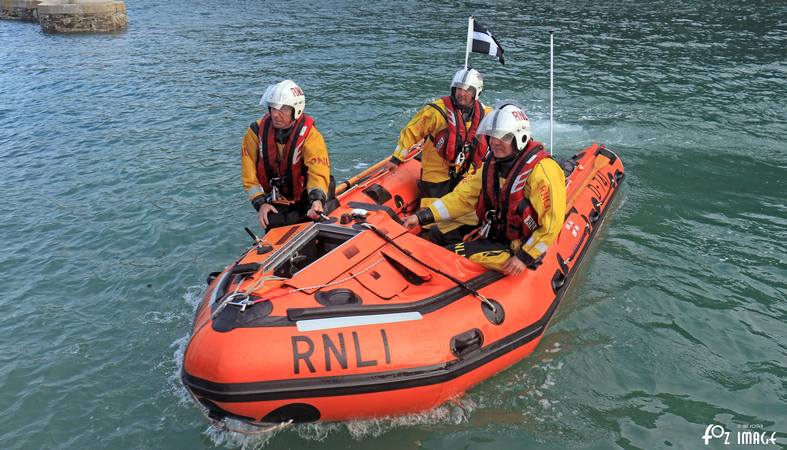 22 August 2017 - Shout #4 Looe RNLI D Class Ollie Naismith recovery © Ian Foster / fozimage