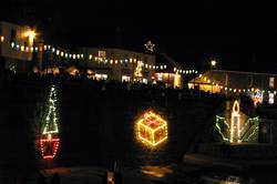 Christmas lights at Mousehole