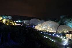 Eden biomes at night