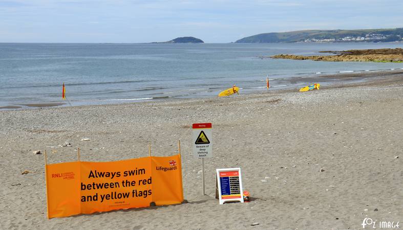 RNLI Lifeguards on Seaton beach