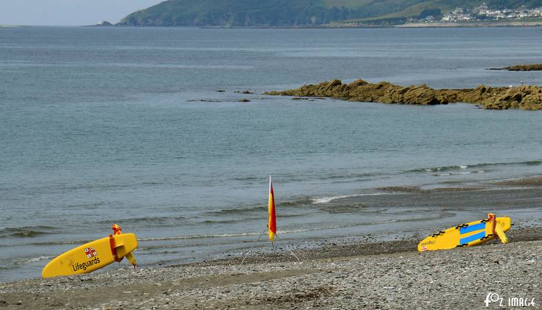 8 July 2017 - RNLI Lifeguards on Seaton beach © Ian Foster / fozimage