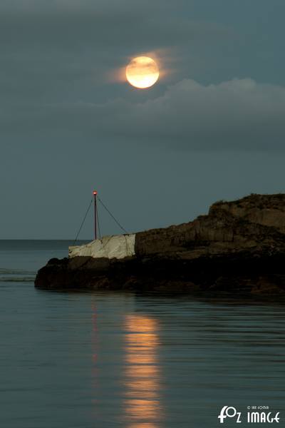 9 July 2017 - Moonrise over White Rock © Ian Foster / fozimage