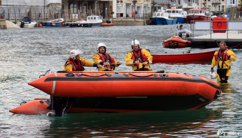 12 July 2017 - RNLI Capsize boat training © Ian Foster / fozimage