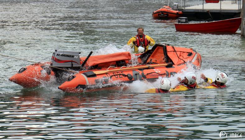 12 July 2017 - RNLI Capsize boat training © Ian Foster / fozimage