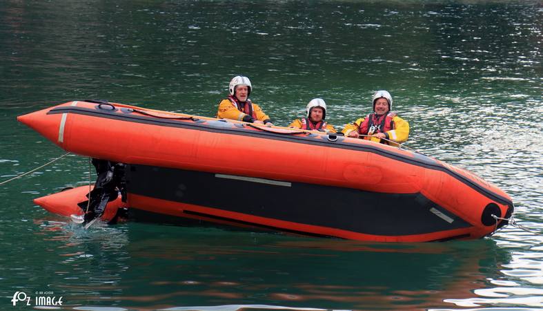 12 July 2017 - RNLI Capsize boat training © Ian Foster / fozimage