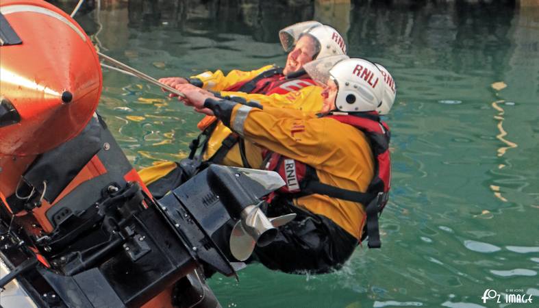 12 July 2017 - RNLI Capsize boat training © Ian Foster / fozimage