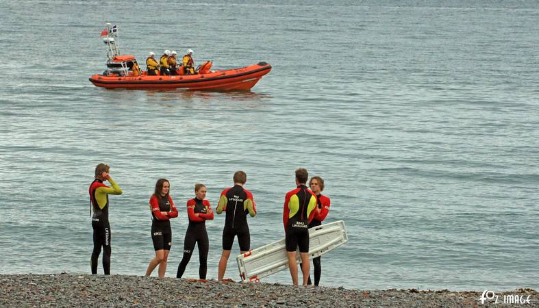 28 June 2017 - Looe RNLI Training with RNLI Lifeguards on Seaton beach © Ian Foster / fozimage