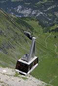 Cable car leaving the Birg