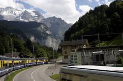 BOB train from Interlaken to Lauterbrunnen
