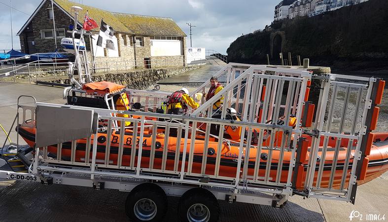 4 March 2017 - Looe RNLI washing down inshore lifeboats © Ian Foster / fozimage