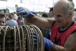 Newlyn Fish Festival - traditional lobster and crab pots