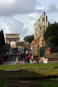 Temple of Venus and Rome with the Arch of Titus