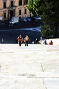 120 steps down to the Campidoglio